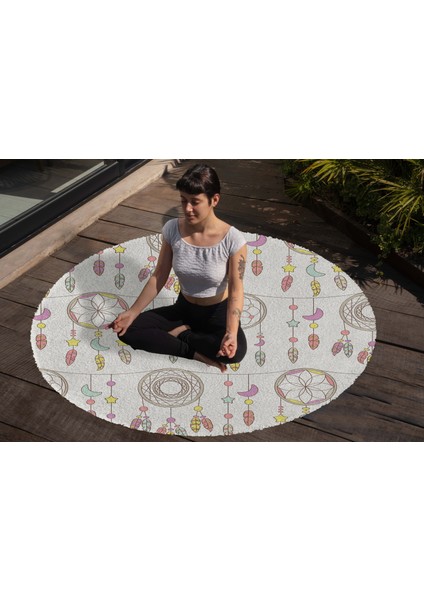 Yoga, Meditasyon,burçlar ve Mandala Temalı, Meditasyon, Salon, Mutfak, Oturma Odasıı Halısı 02
