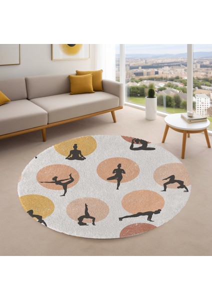 Yoga, Meditasyon,burçlar ve Mandala Temalı, Meditasyon, Salon, Mutfak, Oturma Odasıı Halısı 38 fiyatları