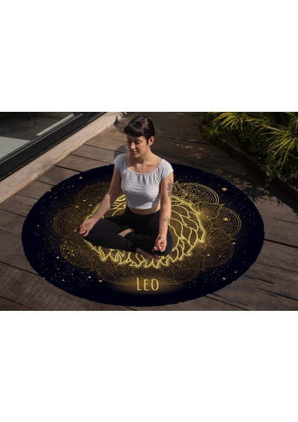Yoga, Meditasyon,burçlar ve Mandala Temalı, Meditasyon, Salon, Mutfak, Oturma Odasıı Halısı 26