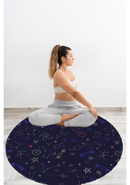 Yoga, Meditasyon,burçlar ve Mandala Temalı, Meditasyon, Salon, Mutfak, Oturma Odasıı Halısı 89 fırsatları