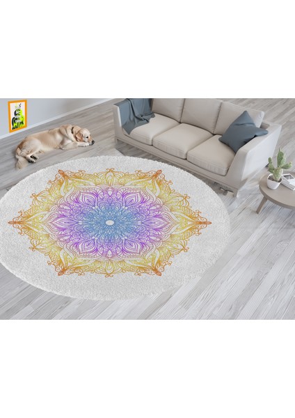 Yoga, Meditasyon,burçlar ve Mandala Temalı, Meditasyon, Salon, Mutfak, Oturma Odasıı Halısı 70 indirimleri