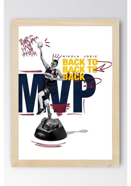 Nikola Jokic Mvp Çerçeveli Tablo - Basketbol Nba Posteri Tablo