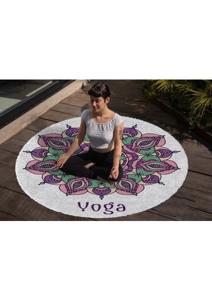Yoga, Meditasyon,burçlar ve Mandala Temalı, Meditasyon, Salon, Mutfak, Oturma Odasıı Halısı 62