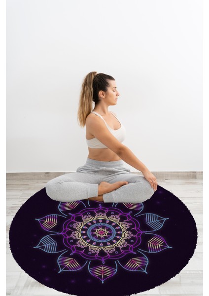 Yoga, Meditasyon,burçlar ve Mandala Temalı, Meditasyon, Salon, Mutfak, Oturma Odasıı Halısı 75 fırsatları