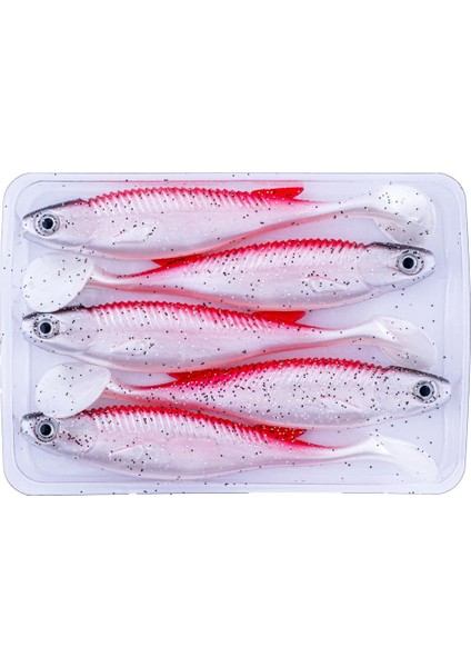 Silikon Sahte Balık - 10G 100MM - Fishack Predatorx - Chrome modelleri