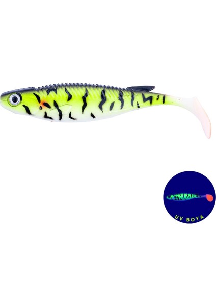 Silikon Sahte Balık - 10G 100MM - Fishack Predatorx - Uv Boyalı - Bleed