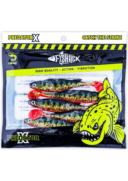 Silikon Sahte Balık - 10G 100MM - Fishack Predatorx - Uv Boyalı - Strike indirimleri