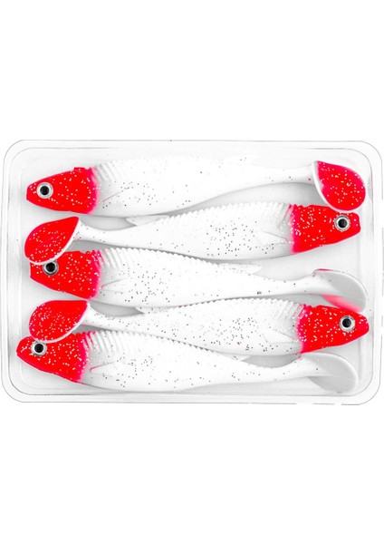 Silikon Sahte Balık - 10G 100MM - Fishack Predatorx - Uv Boyalı - Redhead fırsatları