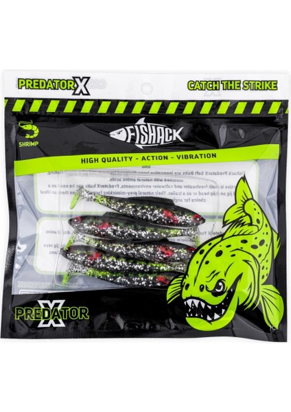 Silikon Sahte Balık - 4,5g 85MM - Fishack Predatorx - Uv Boyalı - Fleck indirimleri