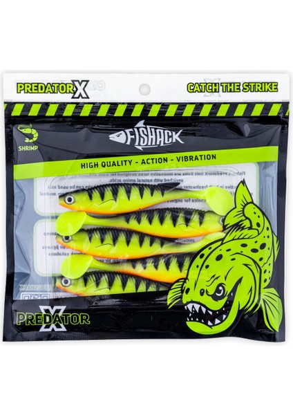 Silikon Sahte Balık - 10G 100MM - Fishack Predatorx - Uv Boyalı - Twitch indirimleri