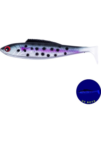 Silikon Sahte Balık - 4,5g 85MM - Fishack Predatorx - Uv Boyalı - Vibe
