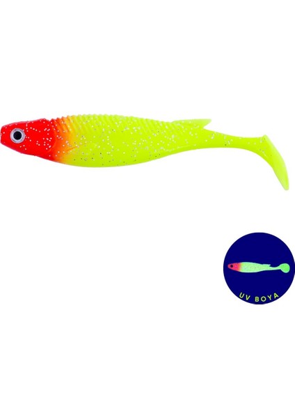 Silikon Sahte Balık - 10G 100MM - Fishack Predatorx - Uv Boyalı - Solar