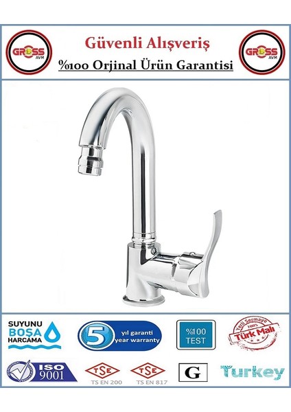 Uzay Galaksi Oynar Başlı Lavabo Bataryası - 40'lık Kartuş - 5 Yıl Garanti - Orjinal Ürün fiyatları