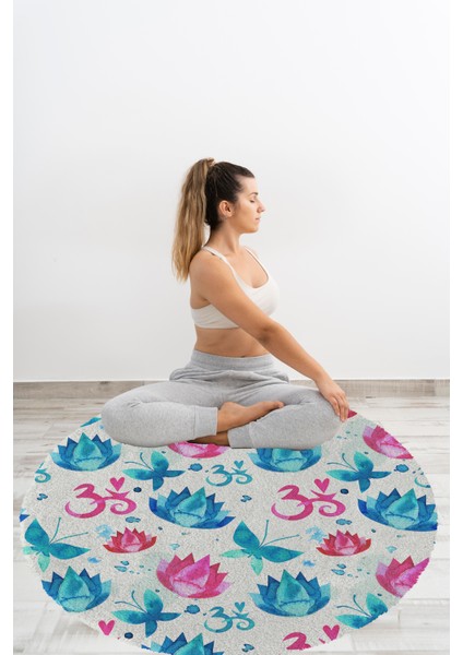 Yoga, Meditasyon,burçlar ve Mandala Temalı, Meditasyon, Salon, Mutfak, Oturma Odasıı Halısı 61 fırsatları