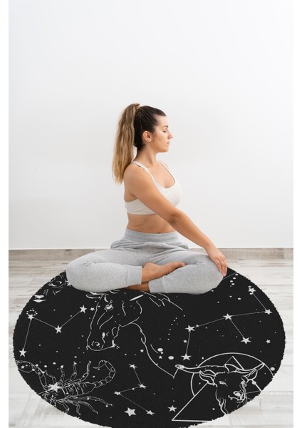 Yoga, Meditasyon,burçlar ve Mandala Temalı, Meditasyon, Salon, Mutfak, Oturma Odasıı Halısı 45 fırsatları