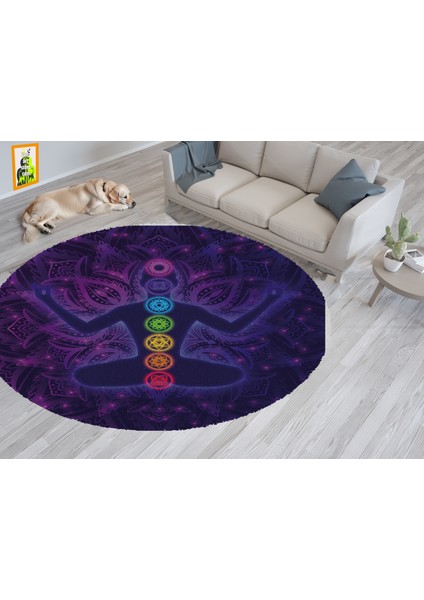 Yoga, Meditasyon,burçlar ve Mandala Temalı, Meditasyon, Salon, Mutfak, Oturma Odasıı Halısı 92 indirimleri
