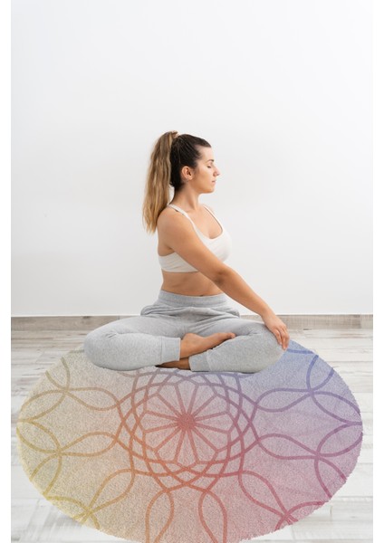Yoga, Meditasyon,burçlar ve Mandala Temalı, Meditasyon, Salon, Mutfak, Oturma Odasıı Halısı 119 fırsatları