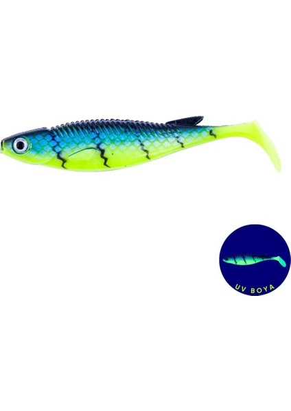 Silikon Sahte Balık - 10G 100MM - Fishack Predatorx - Uv Boyalı - Radar