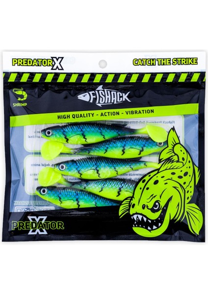 Silikon Sahte Balık - 10G 100MM - Fishack Predatorx - Uv Boyalı - Radar indirimleri