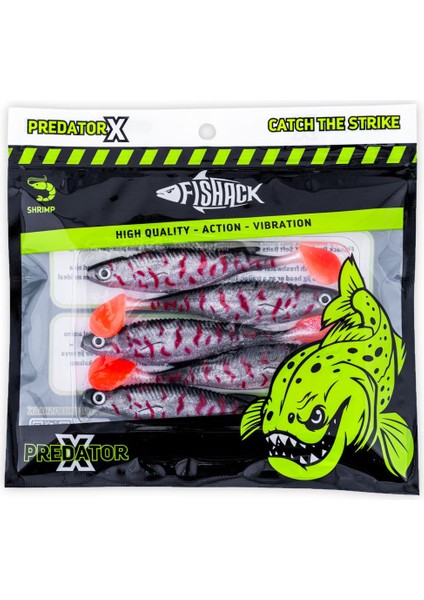 Silikon Sahte Balık - 10G 100MM - Fishack Predatorx - Uv Boyalı - Venom indirimleri