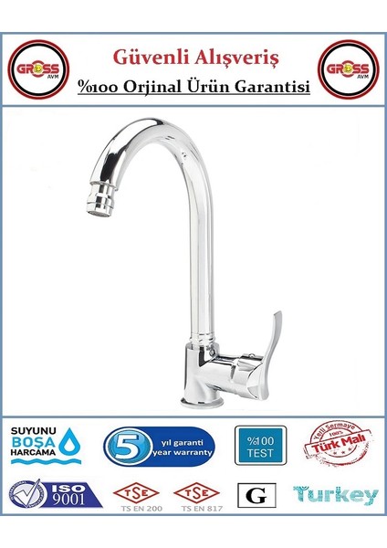 Uzay Galaksi Oynar Başlı Mutfak Evye Bataryası - 40'lık Kartuş - 5 Yıl Garanti - Orjinal Ürün fiyatları