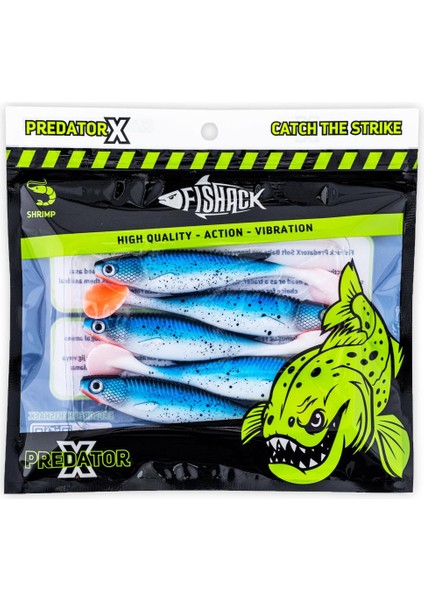 Silikon Sahte Balık - 10G 100MM - Fishack Predatorx - Uv Boyalı - Aqua indirimleri