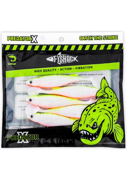 Silikon Sahte Balık - 10G 100MM - Fishack Predatorx - Uv Boyalı - Mist indirimleri