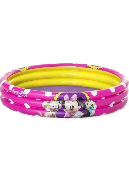 Sevimli Minnie Mouse Desenli Bej Çocuk Havuzu, Eğlence Dolu Yaz Keyfi!