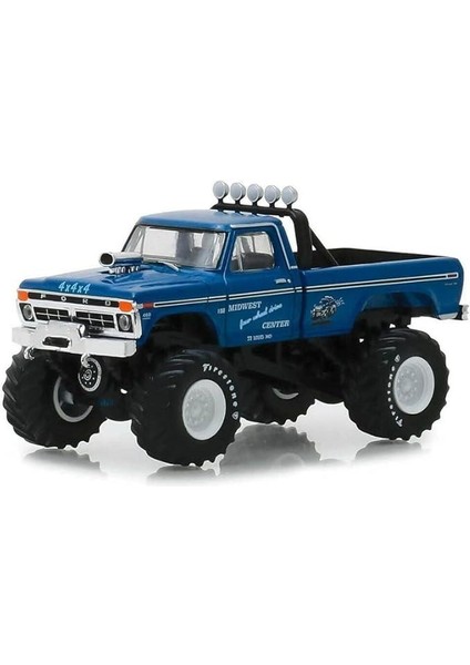 Kings Of Crunch Series 3-1974 Ford F250 Monster Truck Midwest Four Wheel 1/64 Model Araba