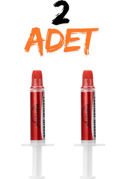 2 Adet 10 ml 1.63W/M.K Şırınga Termal Macunu Işlemci Pastası Cpu VGA Radyatör Pastası Isı Iletken