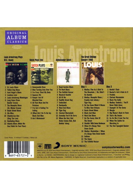 Dikkat CD Louis Armstrong – Original Album Classics 5xcd Box Set fiyatları