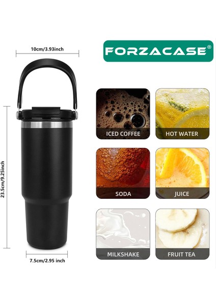 800 Ml Paslanmaz Çelik Pipetli Ve Kilit Kapaklı Kulplu Termos 6 Saat Sıcak/Soğuk - Fc1084 indirimleri