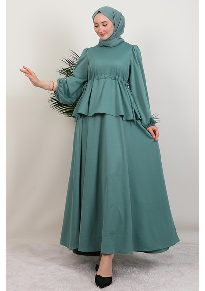 Sümeyra Tesettür Elbise Mint fiyatları