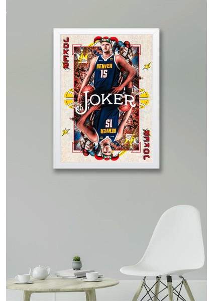 Nikola Jokic Çerçeveli Tablo - Joker Basketbol Nba Posteri Tablo fiyatları