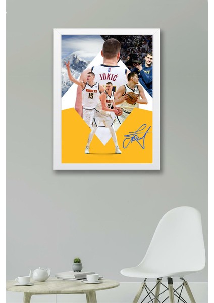 Nikola Jokic Çerçeveli Tablo - Basketbol Nba Posteri Tablo fiyatları