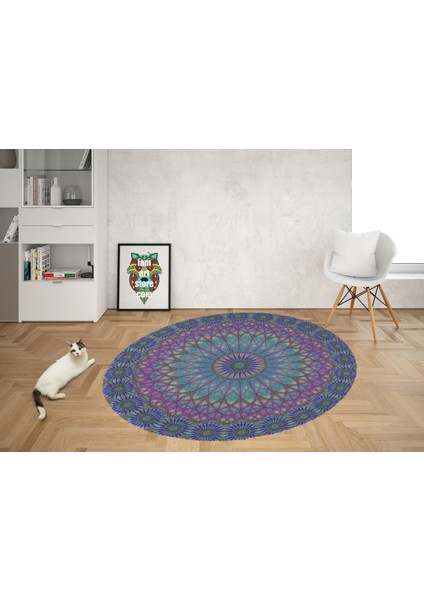 Yoga, Meditasyon,burçlar ve Mandala Temalı, Meditasyon, Salon, Mutfak, Oturma Odasıı Halısı 07 modelleri