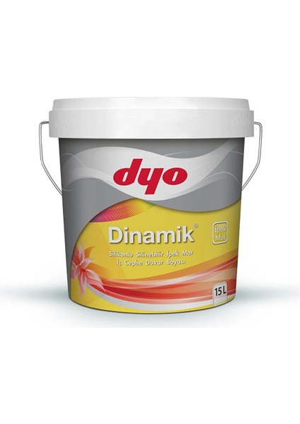 15LT Dinamik Ipekmat Silikonlu Silinebilir Iç Cephe Duvar Boyası (7962) Alüvyon