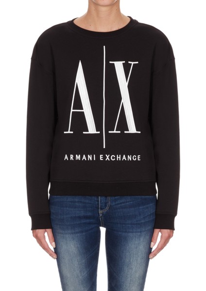 Sweatshirt, L, Siyah