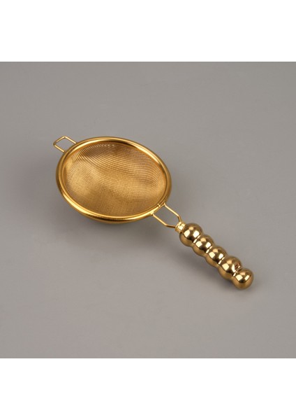 Çelik Çay Süzgeci - Gold