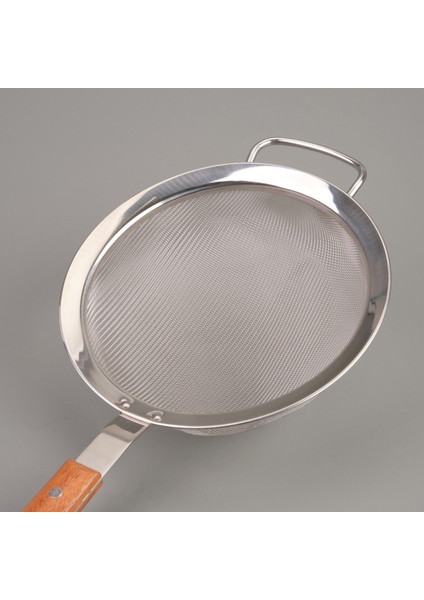 Ahşap Saplı Süzgeç - Gri / Kahverengi - 19 cm modelleri