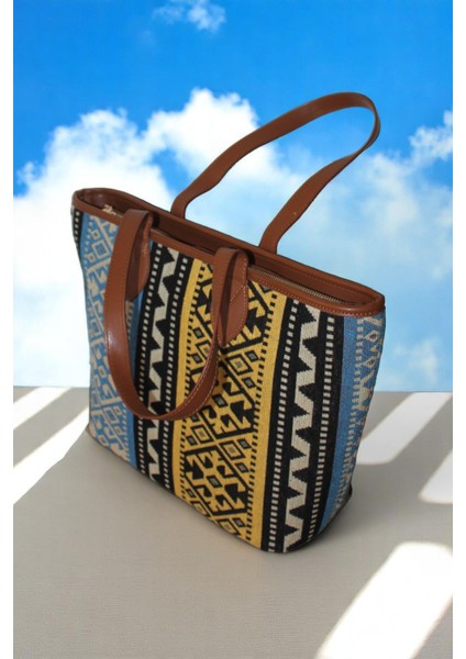 Otantik Desen Kadın Omuz Çantası Kula Model Kulaçantam3 modelleri