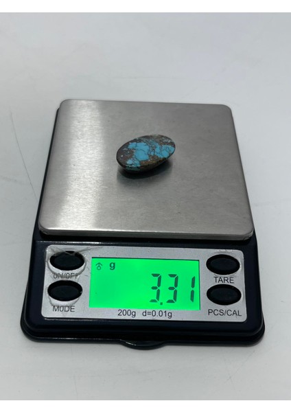 Okyanus Temalı Doğal Kabaşon Firuze Taşı 16,4 Karat - Turkuaz Taşı 3,30 Gram indirimleri