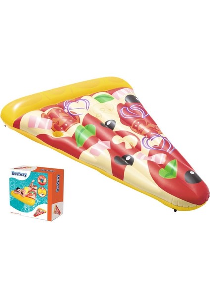 Turuncu Yatak, Pizza Dilimi Desenli, 188X130 Cm, Rahat ve Şık Uyku Alanı