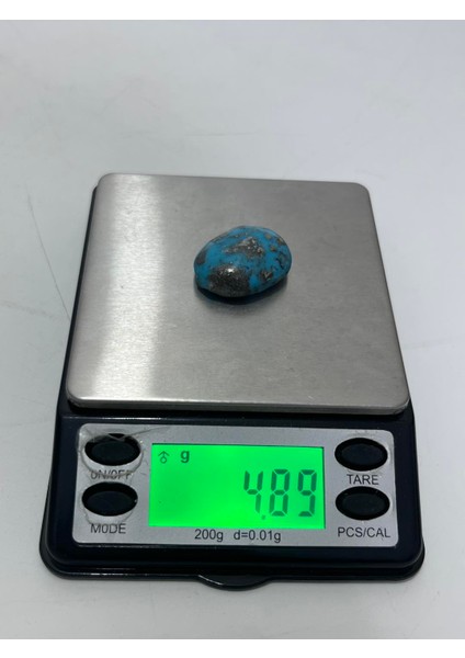 Okyanus Temalı Doğal Kabaşon Firuze Taşı 24,4 Karat - Turkuaz Taşı 4,88 Gram indirimleri