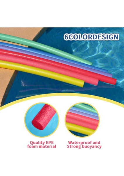Renkli 4'lü Deniz Havuz ve Yüzme Sosisi Seti, Eğlence Dolu Yaz Aktiviteleri