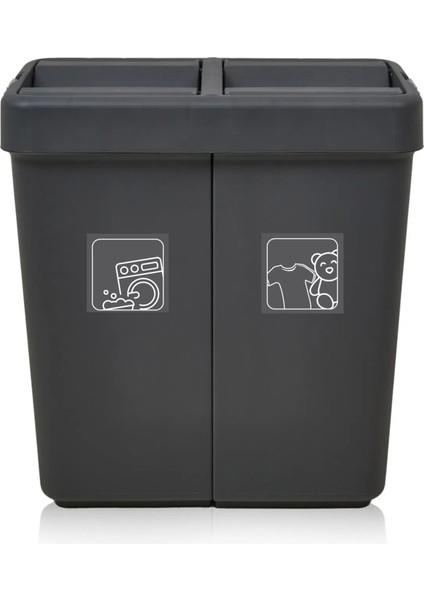 Comfort Geri Dönüşüm Çöp Kovası - Antrasit - 50 Lt fiyatları