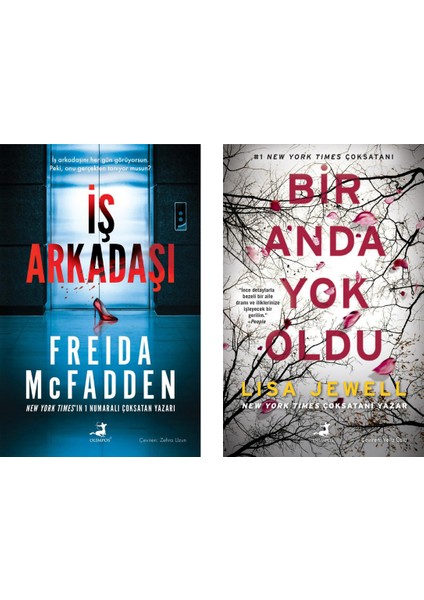 Iş Arkadaşı - Bir Anda Yok Oldu 2 Kitap (Lisa Jewell - Freida Mcfadden)