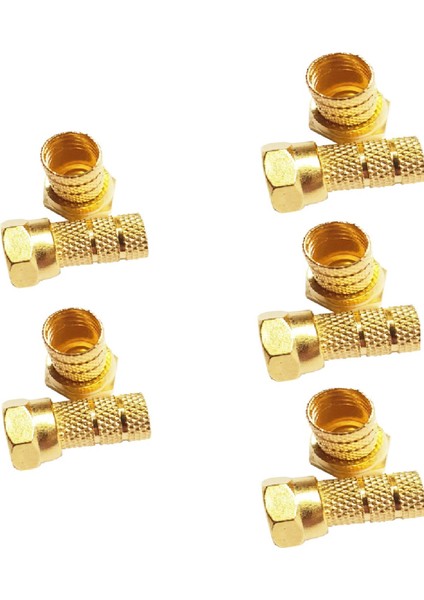 (20 Adet) Gold F Konnektör Standart 18MM modelleri