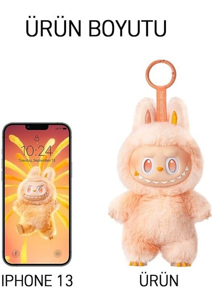 Labubu Kutulu Peluş Anahtarlık Model Bebek Labubu Oyuncak
