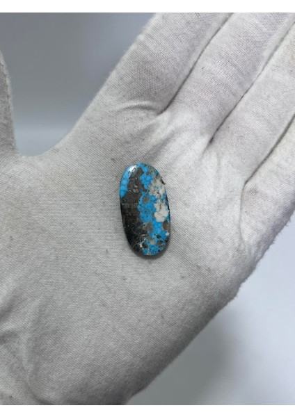 Okyanus Temalı Doğal Kabaşon Firuze Taşı 24,5 Karat - Turkuaz Taşı 4,93 Gram fiyatları